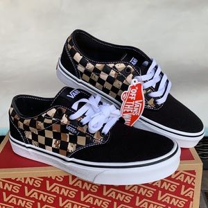 VANS ATWOOD CAMO CHECK BLACK/WHITE WMNS